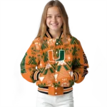 custom miami hurricanes pyramid shapes orange varsity jacket best selling.webp