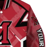 custom miami redhawks chevron angles red varsity jacket best selling.webp