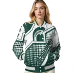 custom michigan state spartans star burst green varsity jacket best selling.webp