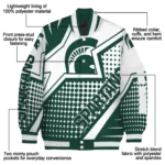 custom michigan state spartans star burst green varsity jacket best selling.webp