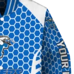 custom middle tennessee blue raiders hexagon grid blue varsity jacket best selling.webp