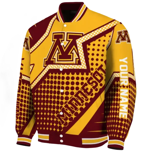 custom minnesota golden gophers star burst maroon varsity jacket best selling.webp