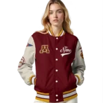 custom-minnesota-golden-gophers-wildcat-pawprint-maroon-nude-varsity-jacket-best-selling.webp
