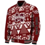 custom mississippi state bulldogs pyramid shapes maroon varsity jacket best selling.webp