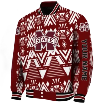 custom mississippi state bulldogs pyramid shapes maroon varsity jacket best selling.webp