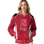 custom-nebraska-cornhuskers-hexagon-grid-red-varsity-jacket-best-selling.webp