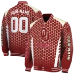 custom-oklahoma-sooners-hexagon-grid-crimson-varsity-jacket-best-selling.webp