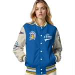 custom-san-jose-state-spartans-wildcat-pawprint-blue-nude-varsity-jacket-best-selling.webp