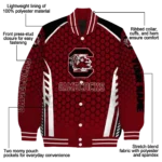 custom-south-carolina-gamecocks-hexagon-grid-garnet-varsity-jacket-best-selling.webp