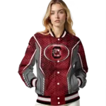 custom-south-carolina-gamecocks-power-plate-garnet-varsity-jacket-best-selling.webp
