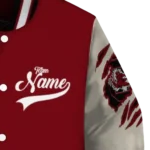 custom-south-carolina-gamecocks-wildcat-pawprint-garnet-nude-varsity-jacket-best-selling.webp