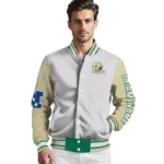 custom-south-florida-bulls-speckled-arms-green-gray-varsity-jacket-best-selling.webp