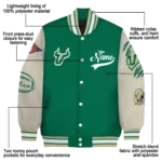 custom-south-florida-bulls-wildcat-pawprint-green-nude-varsity-jacket-best-selling.webp