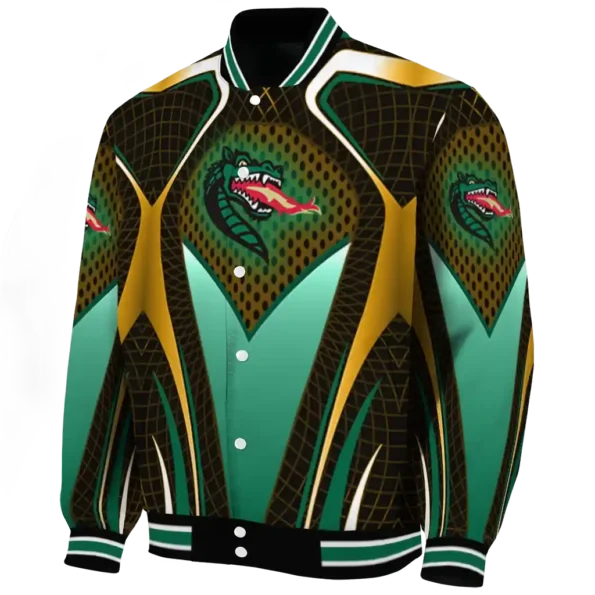 custom uab blazers mesh chest gold black varsity jacket best selling