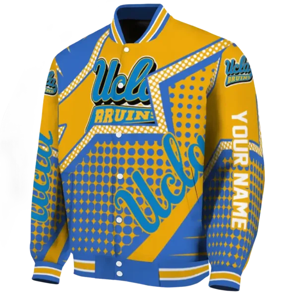 custom ucla bruins star burst blue varsity jacket best selling