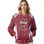 custom-umass-minutemen-hexagon-grid-red-varsity-jacket-best-selling.webp