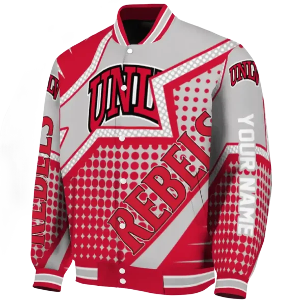 custom unlv rebels star burst red varsity jacket best selling