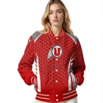 custom-utah-utes-hexagon-grid-red-varsity-jacket-best-selling.webp