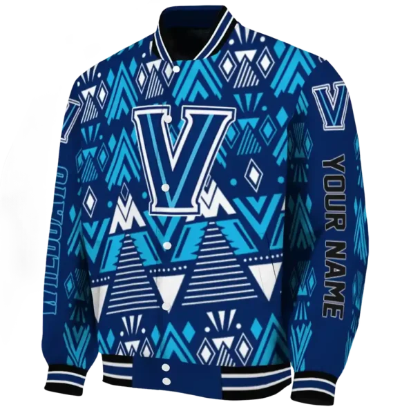 custom villanova wildcats pyramid shapes navy varsity jacket best selling