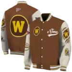 custom-western-michigan-broncos-wildcat-pawprint-brown-nude-varsity-jacket-best-selling.webp