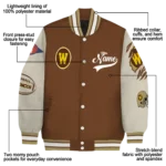 custom-western-michigan-broncos-wildcat-pawprint-brown-nude-varsity-jacket-best-selling.webp