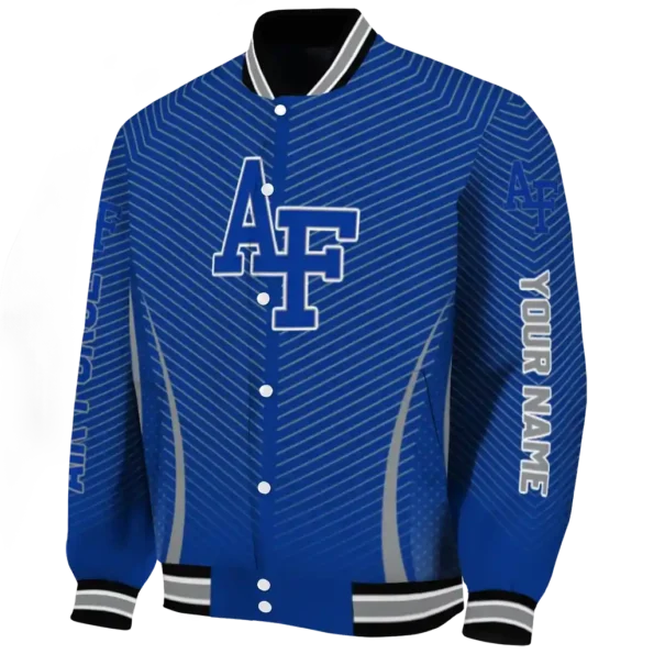customized air force falcons chevron arrow blue varsity jacket best selling