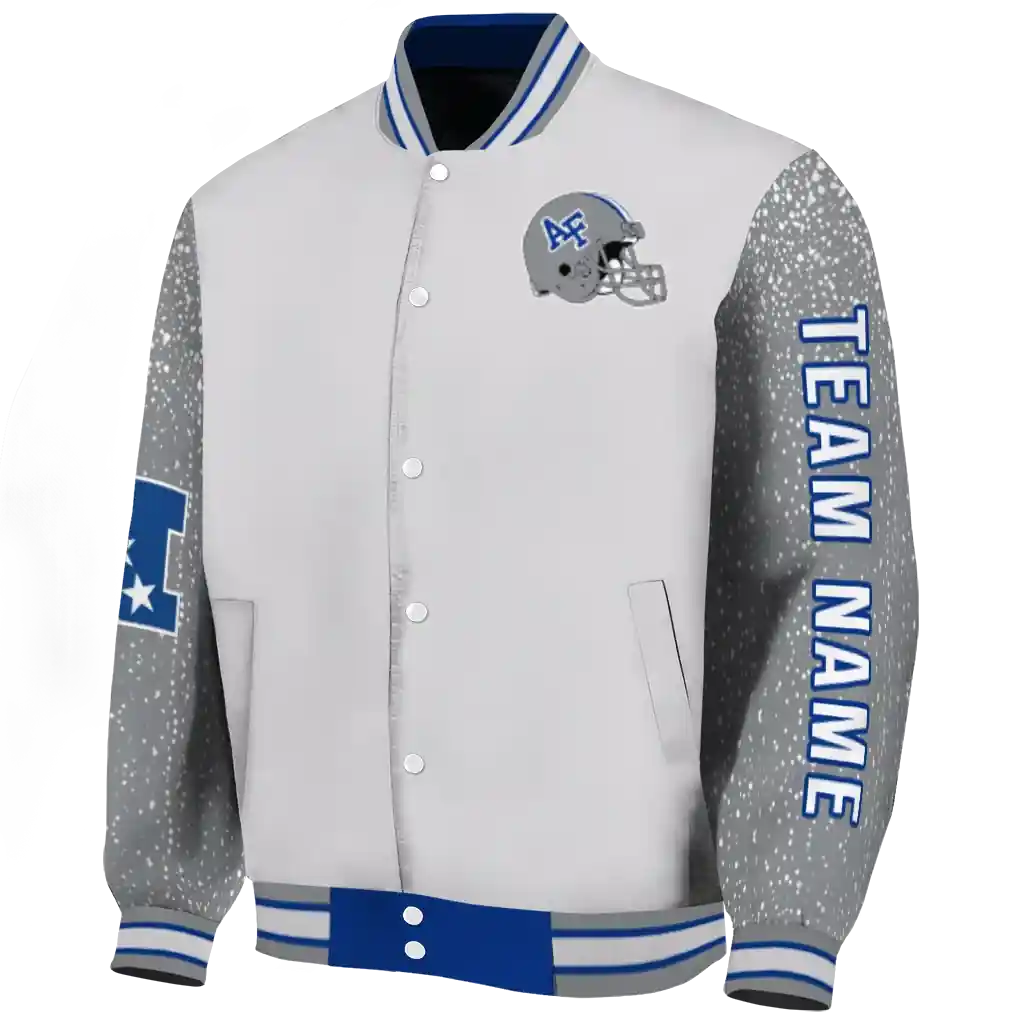 customized-air-force-falcons-speckled-arms-blue-gray-varsity-jacket-best-selling.webp customized air force falcons speckled arms blue gray varsity jacket best selling