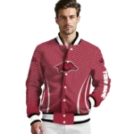 customized-arkansas-razorbacks-chevron-arrow-red-varsity-jacket-best-selling.webp
