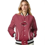 customized-arkansas-razorbacks-chevron-arrow-red-varsity-jacket-best-selling.webp