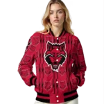 customized-arkansas-state-red-wolves-bolt-stripe-scarlet-varsity-jacket-best-selling.webp