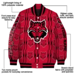 customized-arkansas-state-red-wolves-bolt-stripe-scarlet-varsity-jacket-best-selling.webp
