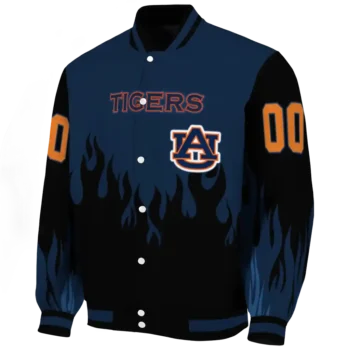 customized auburn tigers flame border navy blue black varsity jacket best selling.webp