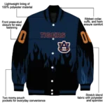 customized auburn tigers flame border navy blue black varsity jacket best selling.webp
