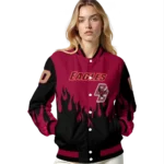 customized boston college eagles flame border maroon black varsity jacket best selling.webp