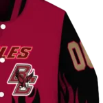 customized boston college eagles flame border maroon black varsity jacket best selling.webp
