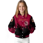 customized boston college eagles flame border maroon black varsity jacket best selling.webp