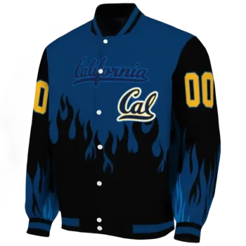 customized california golden bears flame border blue black varsity jacket best selling.webp