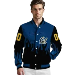 customized california golden bears flame border blue black varsity jacket best selling.webp