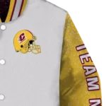 customized-central-michigan-chippewas-speckled-arms-maroon-gray-varsity-jacket-best-selling.webp