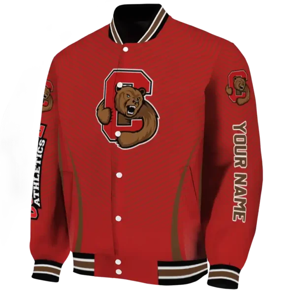 customized cornell big red chevron arrow red varsity jacket best selling