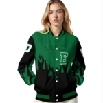customized eastern michigan eagles flame border green black varsity jacket best selling.webp