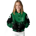 customized eastern michigan eagles flame border green black varsity jacket best selling.webp