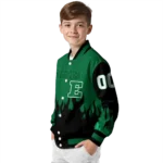 customized eastern michigan eagles flame border green black varsity jacket best selling.webp