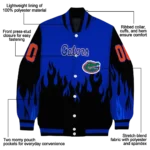 customized florida gators flame border blue black varsity jacket best selling.webp