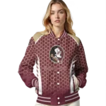 customized-florida-state-seminoles-hexagon-grid-garnet-varsity-jacket-best-selling.webp