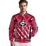customized-georgia-bulldogs-chevron-angles-red-varsity-jacket-best-selling.webp