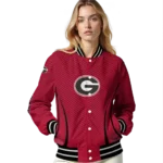 customized-georgia-bulldogs-chevron-arrow-red-varsity-jacket-best-selling.webp