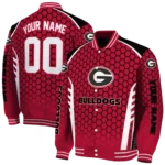 customized-georgia-bulldogs-hexagon-grid-red-varsity-jacket-best-selling.webp
