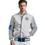 customized-georgia-southern-eagles-speckled-arms-blue-gray-varsity-jacket-best-selling.webp