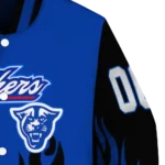 customized georgia state panthers flame border blue black varsity jacket best selling.webp